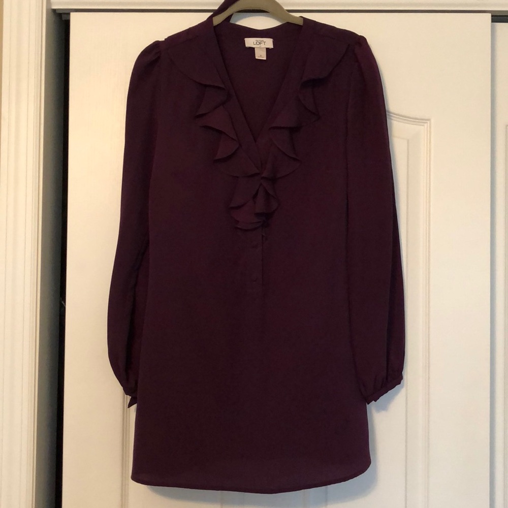 Longline blouse with belt